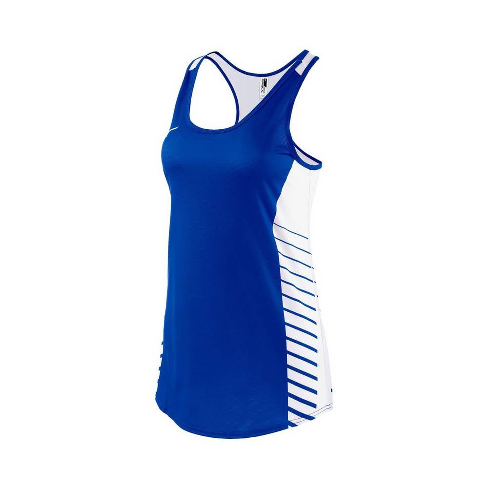 Camiseta De Tirantes Mizuno Team Mujer Azul Real Outlet FOQL-78569